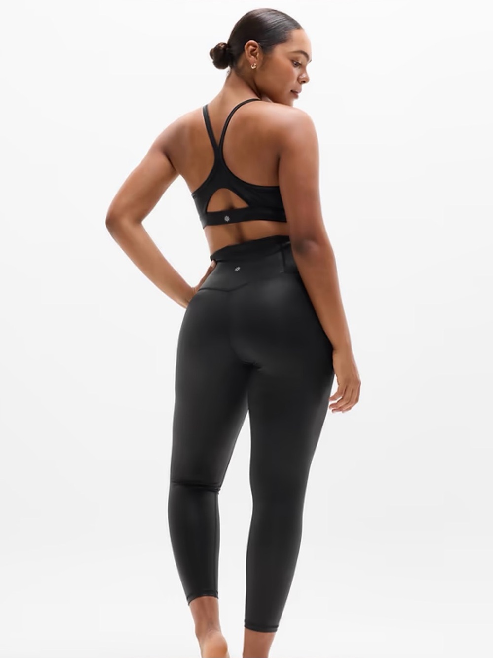Athleta Elation High Rise Matte Foil Shine 7/8 Legging - Picture 2 of 5